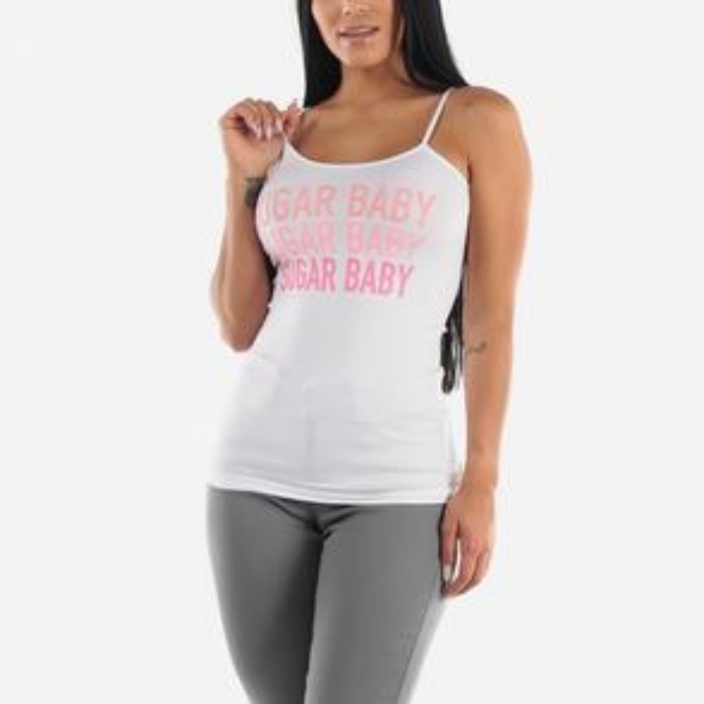 NEW! Sugar Baby Chic White Tank